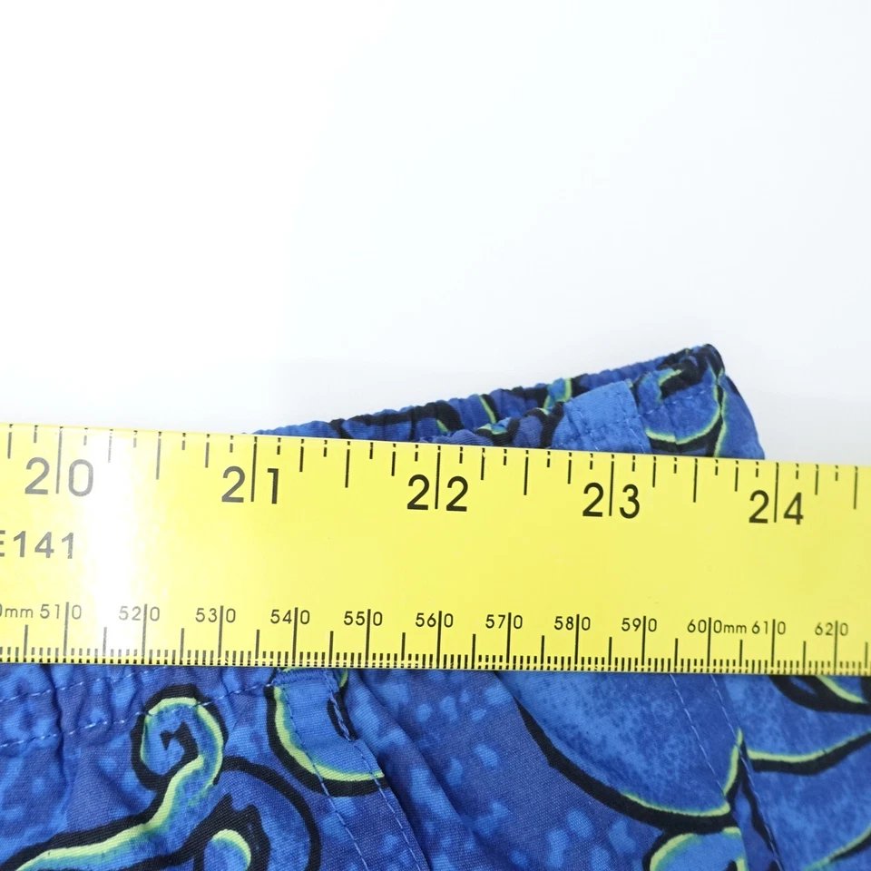 Baúl corto de natación St John's Bay para hombre 3XL azul floral nailon malla forrado pull-on Foto 2 de 4