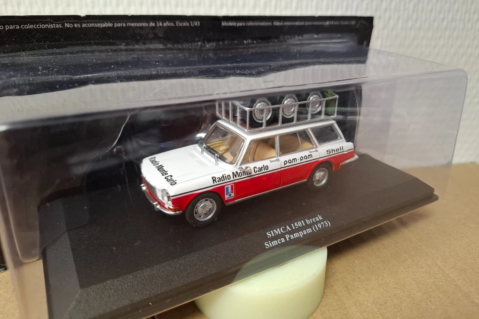 Simca 1501 Break Assistance Rallye 1973 1/43 IXO come nuova scatola morbida - Immagine 2 di 2