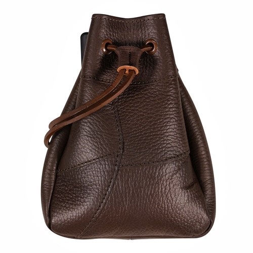 Leather Pouch with Drawstring Closure Coin Jewelry Bag Texture Leather Pouch - Picture 2 of 2