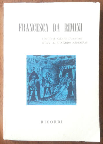 FRANCESCA DA RIMINI-G D'ANNUNZIOTRAGEDIA IN 4 ATTI-ZANDONAI-RICORDI 1974 - Photo 1/1