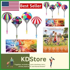 4-Pack Colorful Parachute Toys for Kids Perfect for Outdoor Fun Gifts