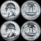 1963-1964-P 25C Washington Quarter. BU (90% Silver) Beautiful 2 Coin Set 💥