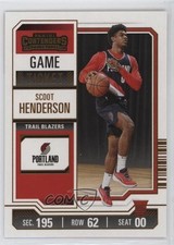 2023-24 Panini Contenders Bronze Game Ticket Scoot Henderson #27 03mh