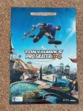 Tony Hawk Pro Skater 3 and 4 Remake GameStop Promotional Poster RARE
