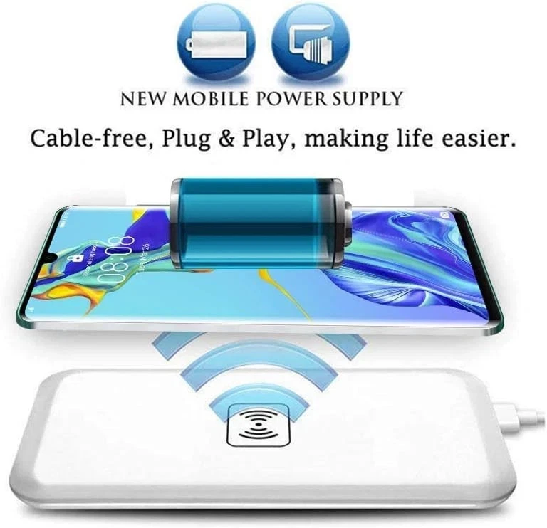 Fast Wireless Charger Pad Infapower P044 for Apple Samsung Google Qi Phones - Image 3 of 4