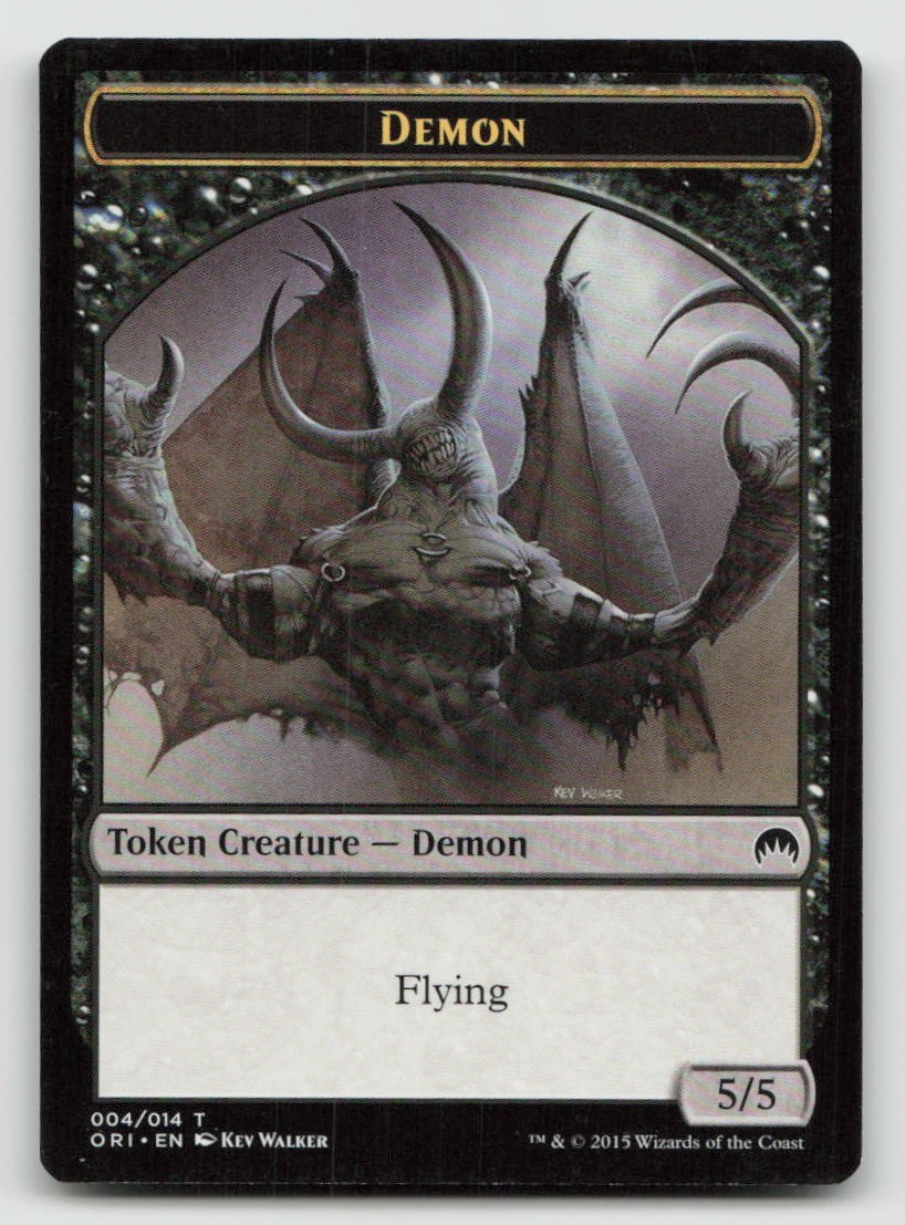 Magic: The Gathering Demon Token 4 Magic Origins NM