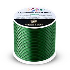Green Aluminum Wire 12 Ga x 100 FT 2.0mm Jewelry Wrapping Craft Wire Soft Round