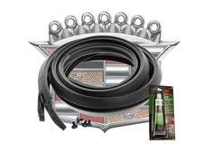 1965-1966 Cadillac Hardtop Roof Rail Weatherstrip Set With Adhesive