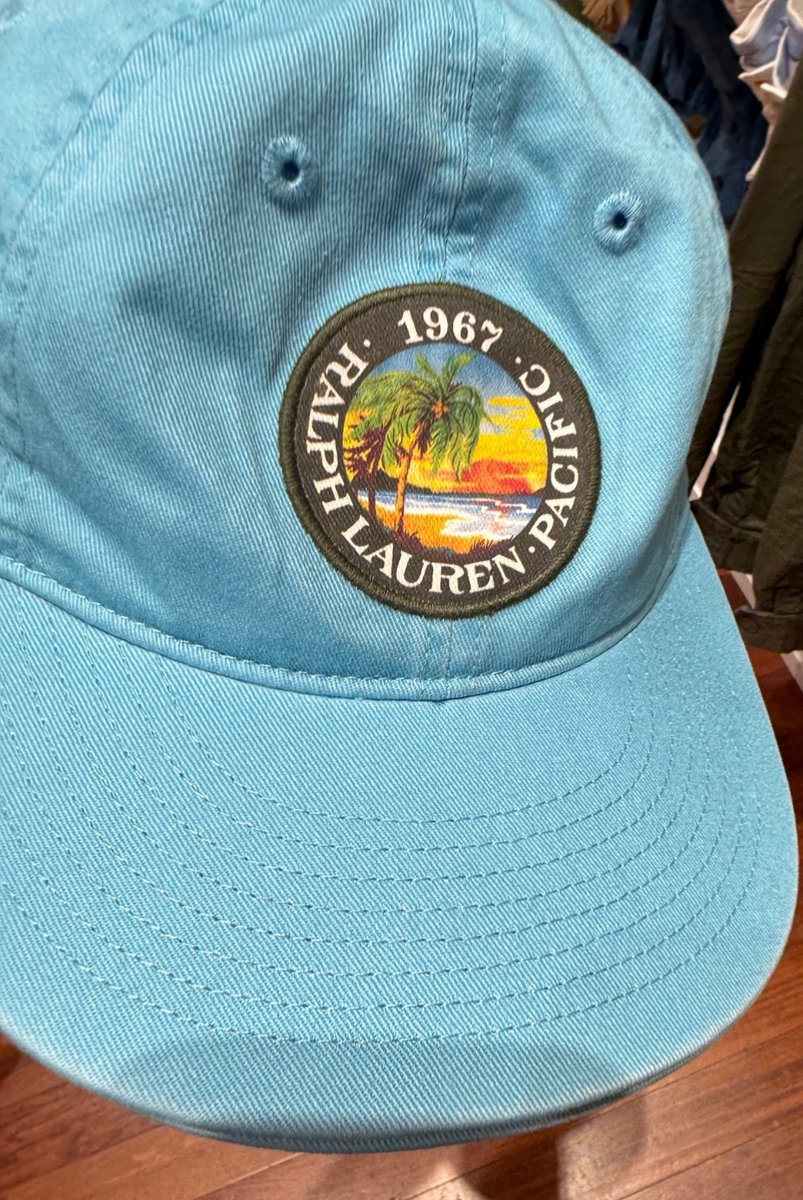 Polo Ralph Lauren Aqua Blue “Ralph Lauren 1967 Pacific” Patch