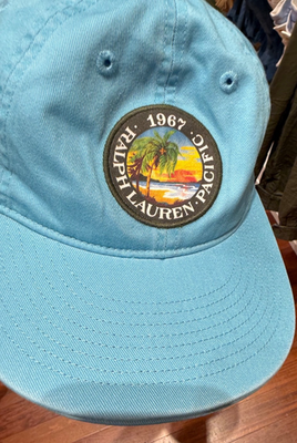 Polo Ralph Lauren Aqua Blue “Ralph Lauren 1967 Pacific” Patch
