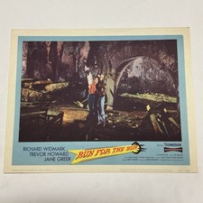 1956 Run For The Sun Original 11x14” Lobby Card Richard Widmark Trevor Howard