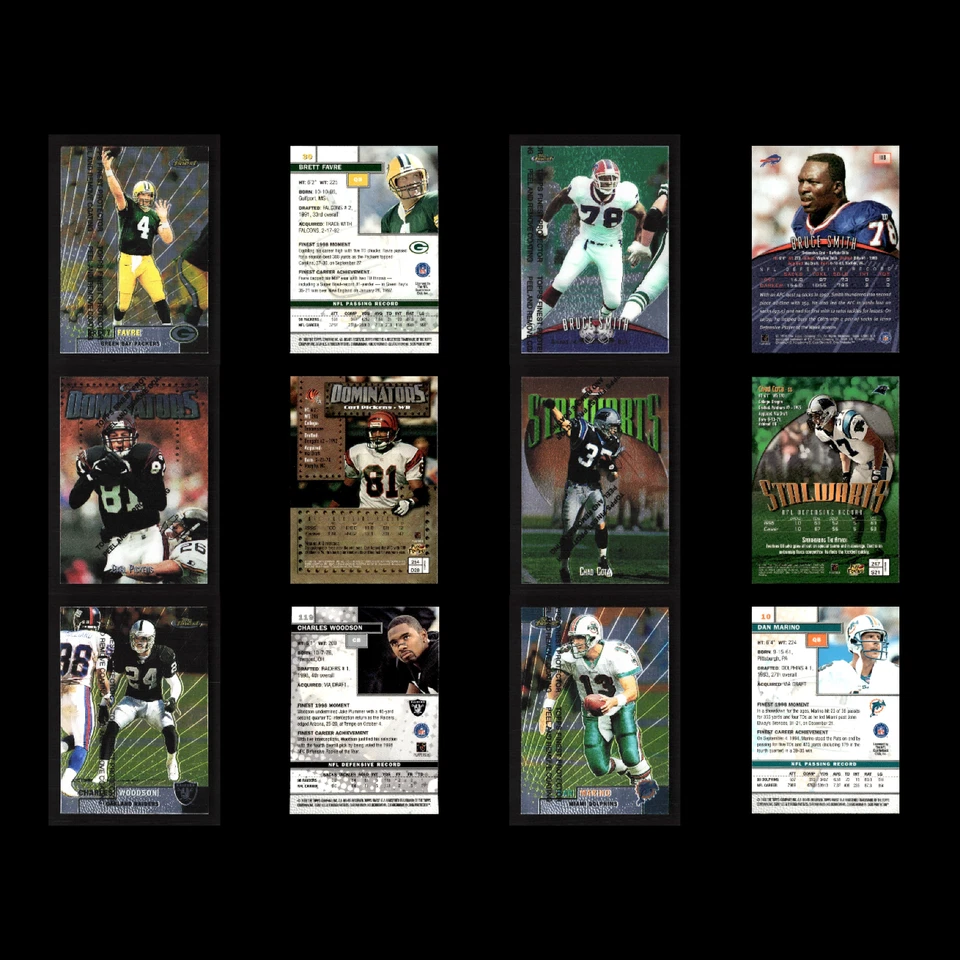 Lot (63) 1998 Finest Football Cards Sanders/Favre/Rice/Marino/Emmitt/Manning/HOF - Image 4 of 4