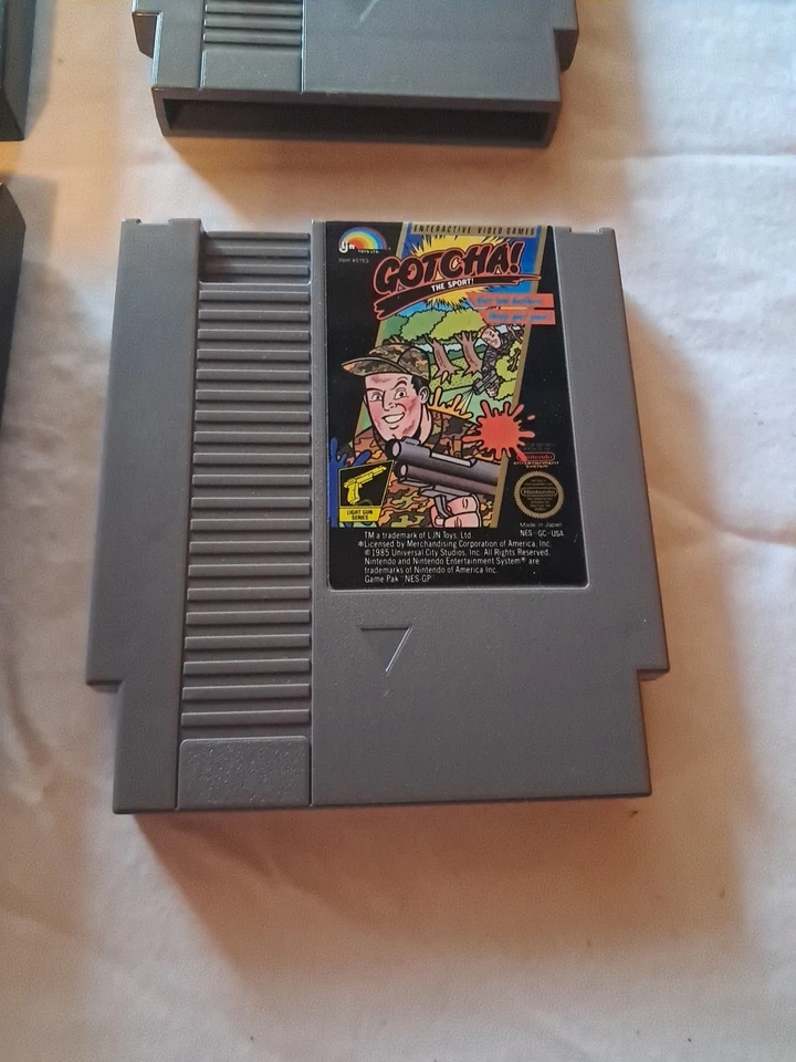 NINTENDO NES Operation Wolf & Gotcha! Probado y funciona garantizado vintage años 80 Foto 2 de 4