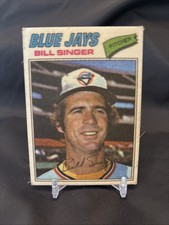 1977 Topps Baseball Patches Cloth Stickers - Bill Singer #44 Two Star Back
