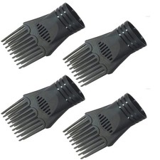4Pcs Universal Hair Dryer Comb Nozzle Plastic Hairdressing Salon Hair Dryer B...