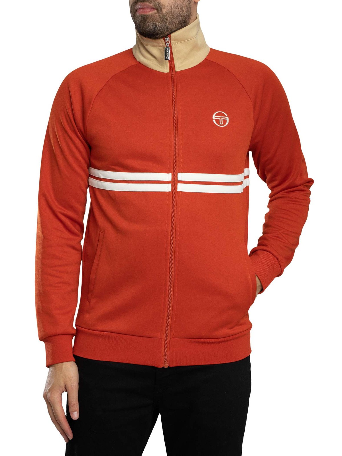 Sergio Tacchini Dallas Track Jacket, Rooibos Tea/Mojave Desert/Gardenia - L