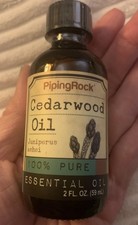 PipingRock Cedarwood Oil 100 Pure Essential Oil 2fl oz 59ml New Rare 