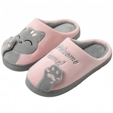 GEBUFAW Cat Slippers for Women and Men with Soft Plush Upper Memory Foam...