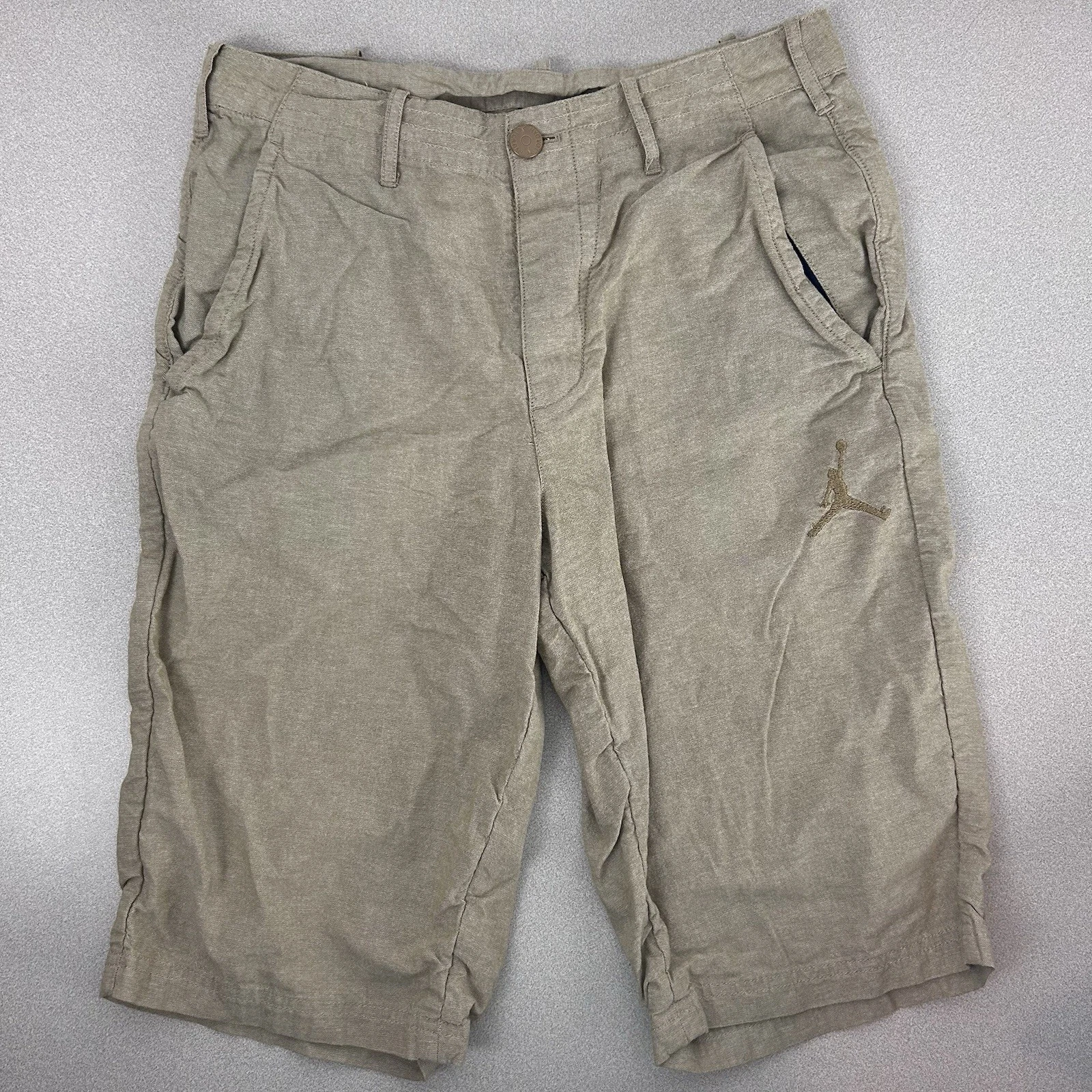 Nike Air Jordan Chino Short Jordan City Musty 12" G Tan 658520 223 taglia 30