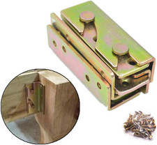 Bed Rail Bracket - Heavy Duty Non-Mortise Fasteners,Set of 4 Screws Included 