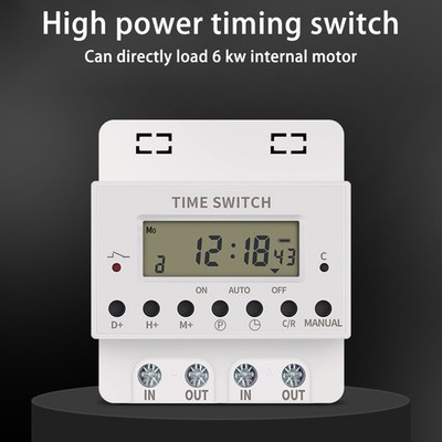 Digital Timer Switch Relay KG316T AC220V 60A-100A Electronic Programmable Timer