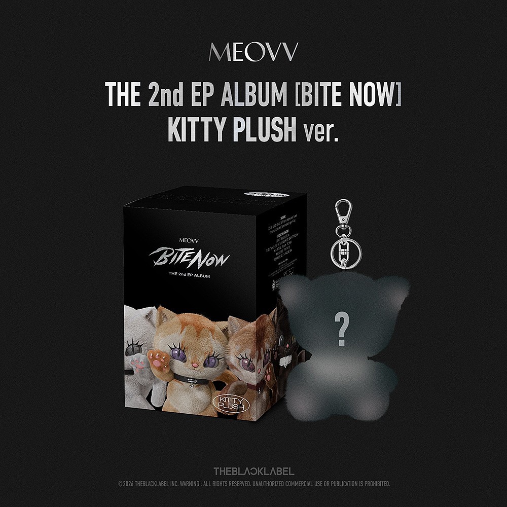 MEOVV BITE NOW The 2nd Album KITTY PLUSH Ver/QR+Key Ring+Pouch+ID