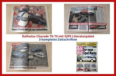 Daihatsu Charade TG TS mit 52PS Literaturpaket - 3 komplette Zeitschriften