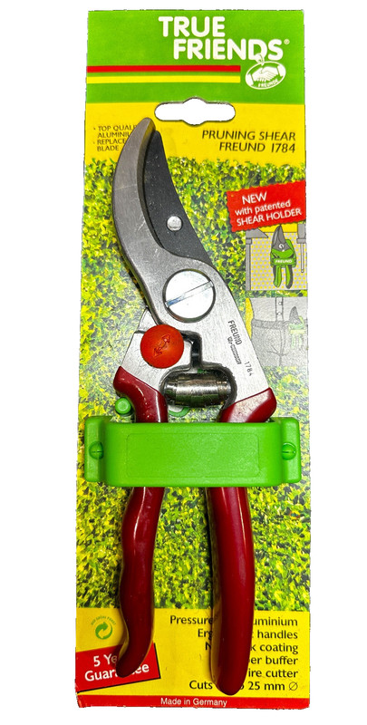 FREUND - TRUE FRIENDS  1784  Professional Pruning Shears + Shear Holder  GERMANY