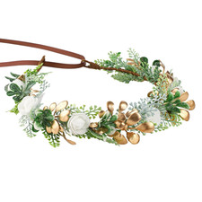 Fairy Flower Crown - Bohemian Elf White Wreath Headdress Accessories Headpiece f