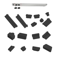 16Pcs Protective USB Ports Anti-Dust Plug Cover Stopper for Laptop Dustproof