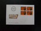 archaeology 2000 years of Chur FDC Switzerland 1986 (block of 4)