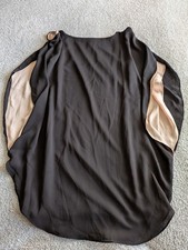 Halston Heritage Black and Champagne Cocktail Dress Size XS NWOT 