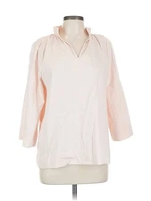 GiGio Women Pink 3/4 Sleeve Blouse L