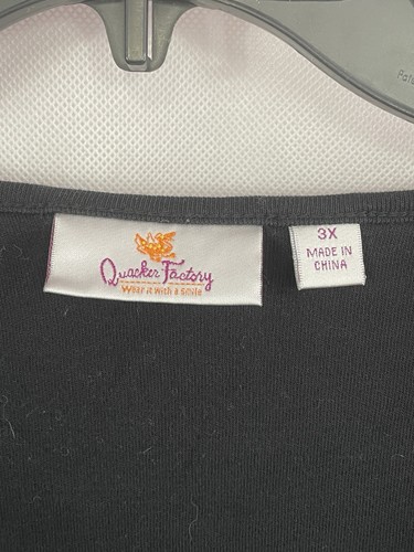 Quacker Factory Christmas LOVE Long Sleeve T-shirt Size 3X A267228 - Picture 3 of 15