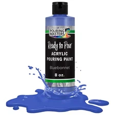 Pouring Masters Bluebonnet 8-Ounce Bottle of Water-Based Acrylic Pouring Paint