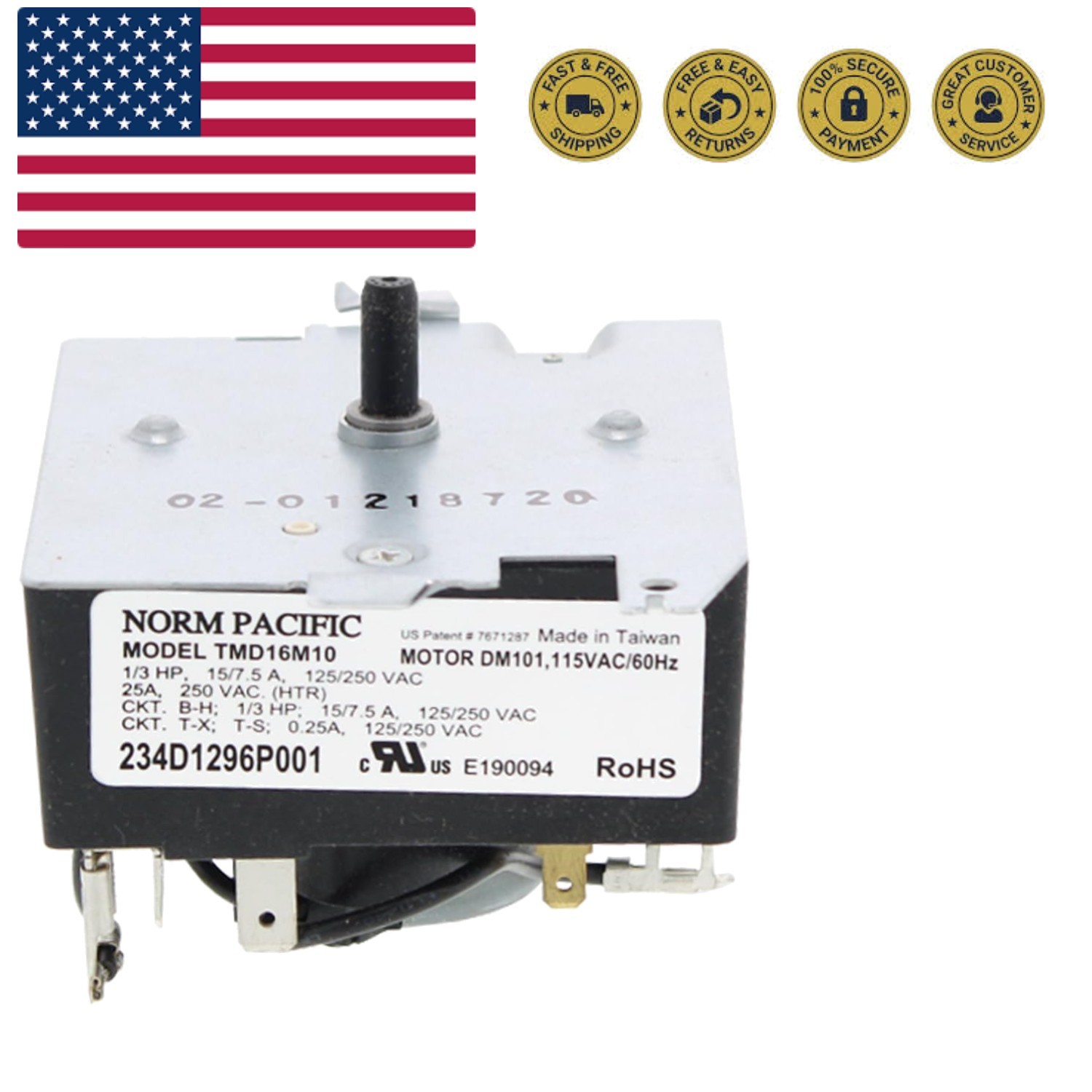 - OEM Upgraded Replacement for GE Dryer Timer Control