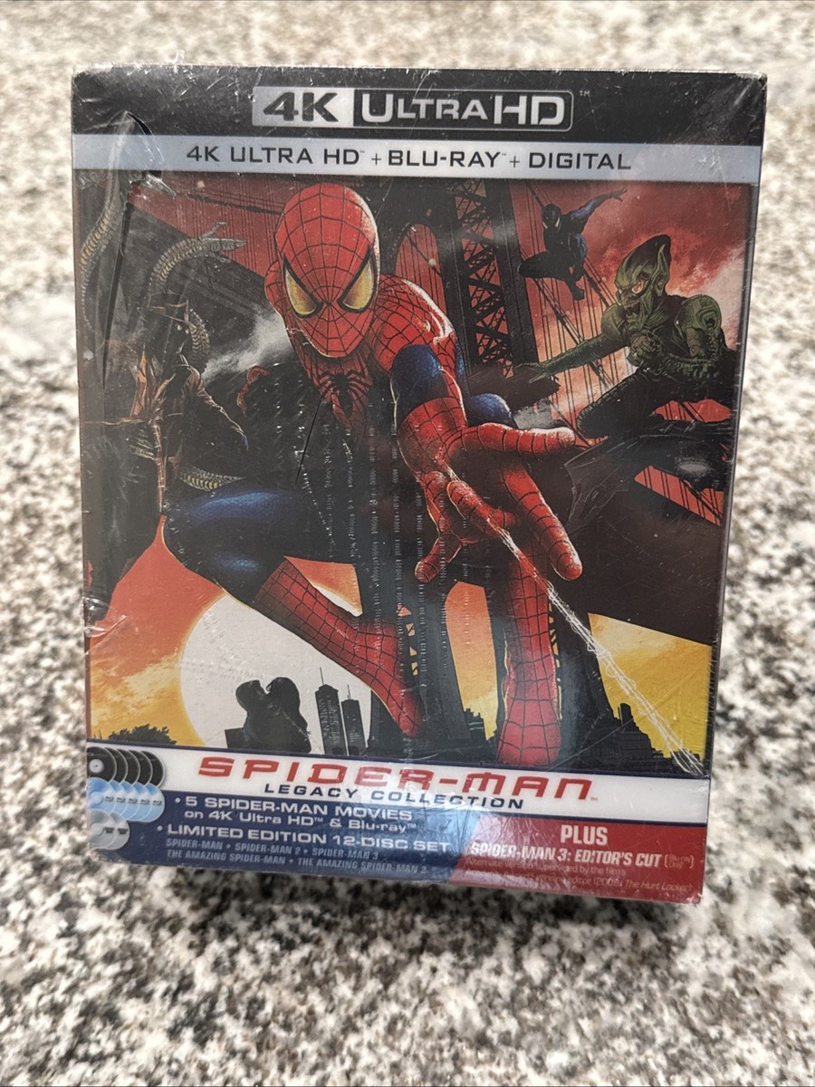 Spider-Man Legacy Collection (DVD, 2017, 4K Ultra HD Blu-ray/Blu