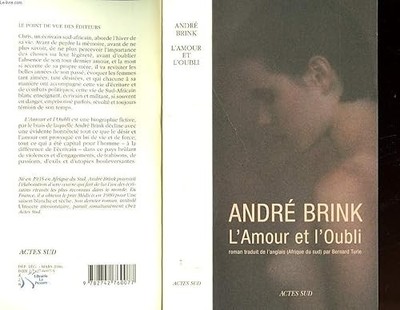 L'Amour et l'Oubli - Brink, André