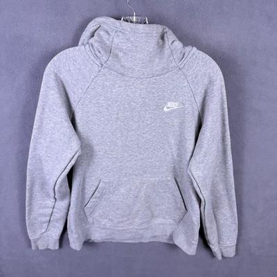 NIKE Womens Hoodie Size S Sportswear Essential Funnel Neck BV4116-063 Sports