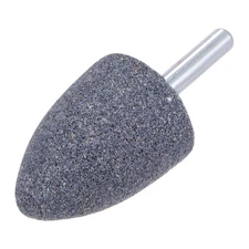 5PACK Abrasive Mounted Stone 1/4" Shank 1.18" Conical Corundum Grinding Head
