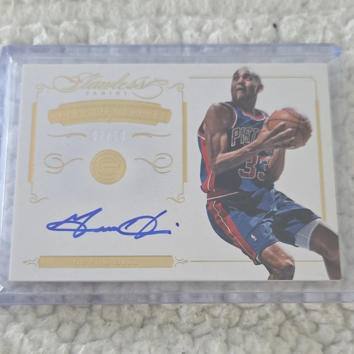 Panini Grant Hill Basketball Original Autographed Sports Trading