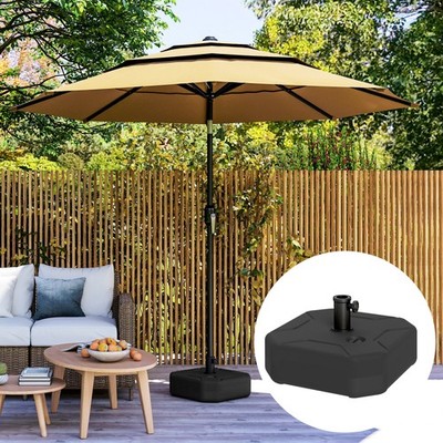 Outsunny Sonnenschirmständer bis 25 kg befüllbar Schirmständer, Quadratisch