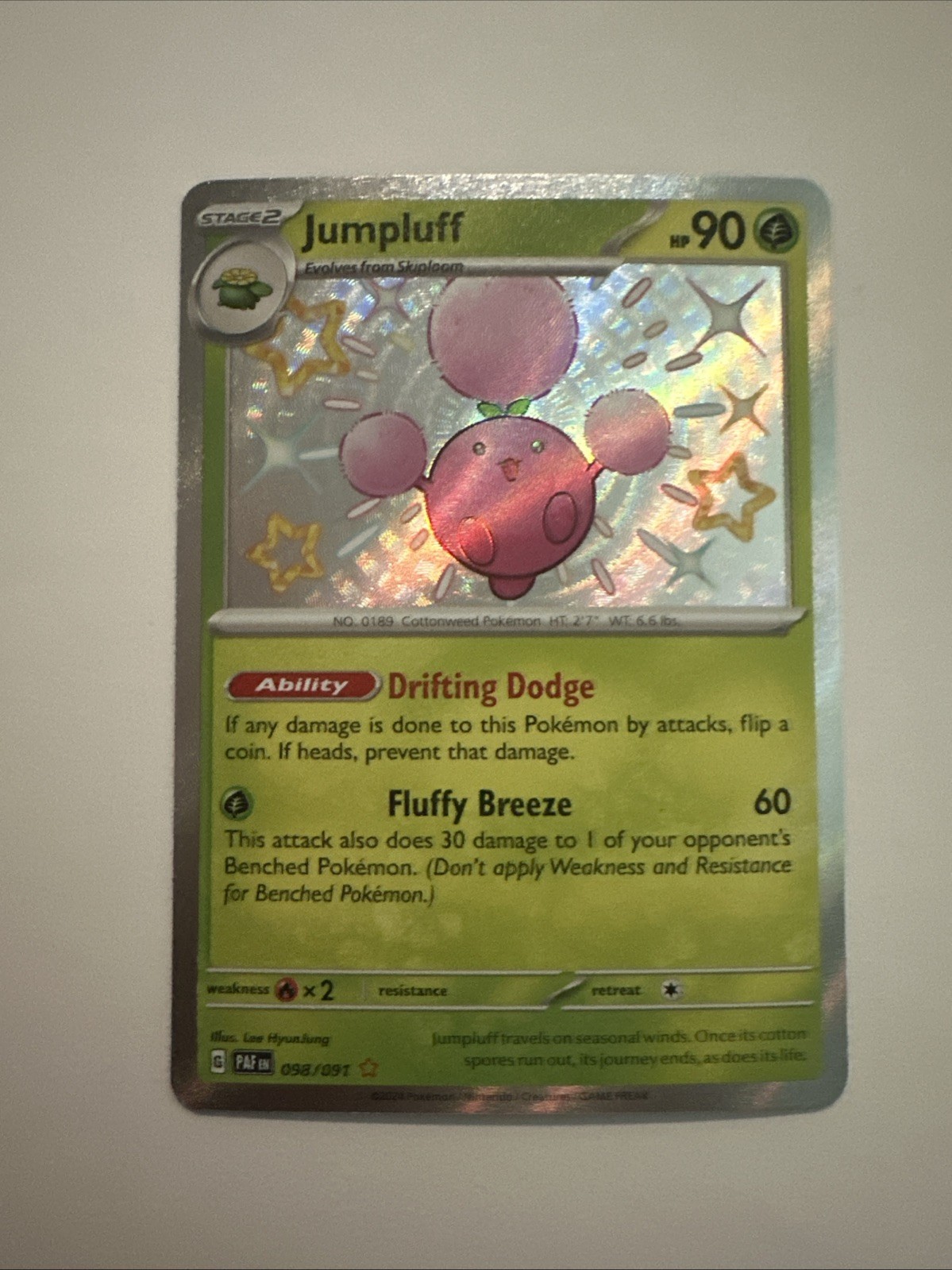 Jumpluff 098/091 SV: Paldean Fates Holo
