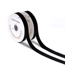 Black Velvet Ribbon 5/8 2 Rolls Total 30 Yards, Use for Gift Wrapping, Christ...
