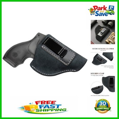 Lightweight IWB Leather Holster with Sturdy Clip - Fits Ruger & Taurus Revolvers