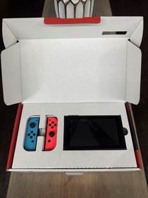 Nintendo Switch with Neon Blue and Neon Red Joy-Con (HAC-001-01)