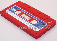 Fit Ipod Touch 4th 4 Th 4 Gen Itouch Case Cassette Tape Red Blue Soft Silicone\ Fit Ipod Touch 4th 4 Th 4 Gen Itouch Case Cassette Tape Red Blue Soft Silicone\