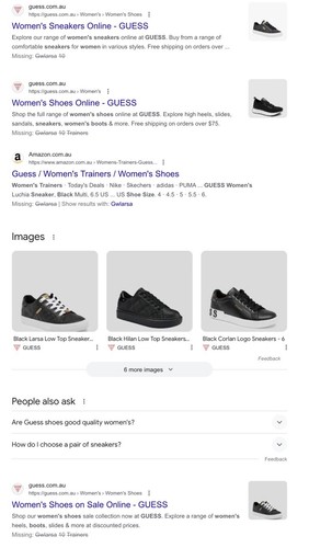 Guess Gwlarsa Black Size 7 Ladies shoes - Picture 9 of 10