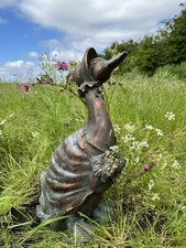 Jemima Puddle Duck Beatrix Potter Garden Ornament Statue Figurine Bronze Effect