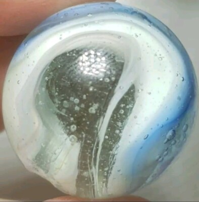 29/32''+ Big Unique Hufeisen English Whispler 1950s/1960 Vintage Marbles NM+